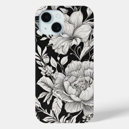 Vintage Floral Black and White Classic