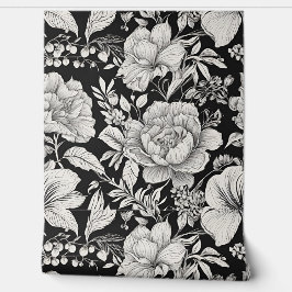 Vintage Floral Black and White Classic