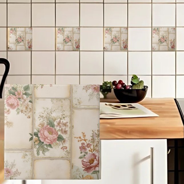 Vintage Floral Blocos (Criador carregado)