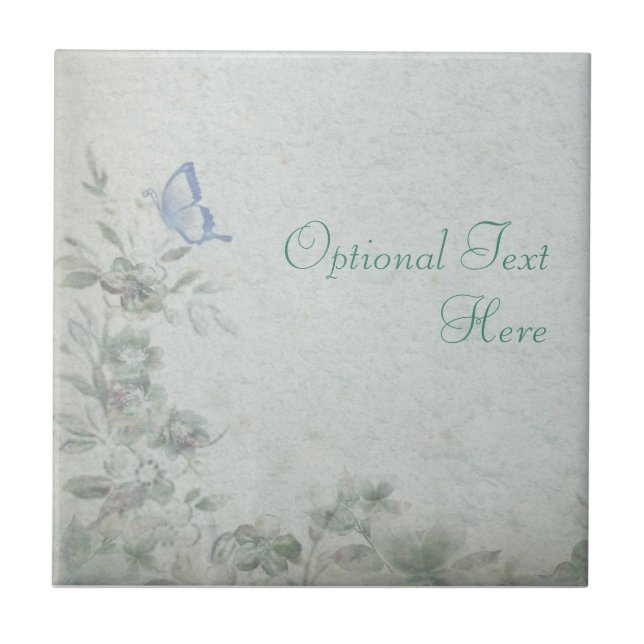 Vintage Floral Blue Wedding (Frente)
