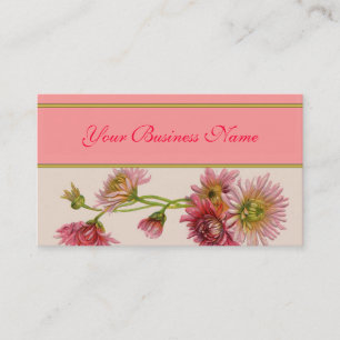 Vintage Floral Cartão de visita