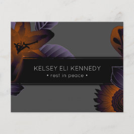 vintage floral elegante funeral