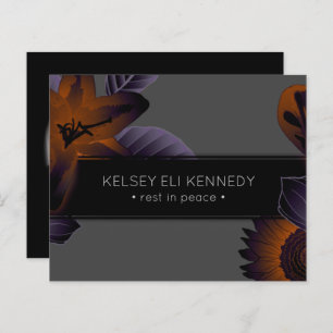 vintage floral elegante funeral