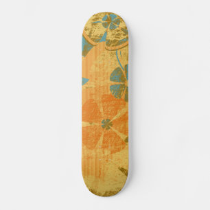 Vintage Floral Fashion Skateboard