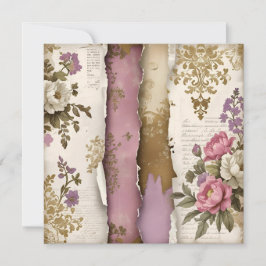 Vintage Floral - Flat Card