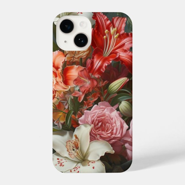 vintage floral iPhoneCase 14 (Verso)
