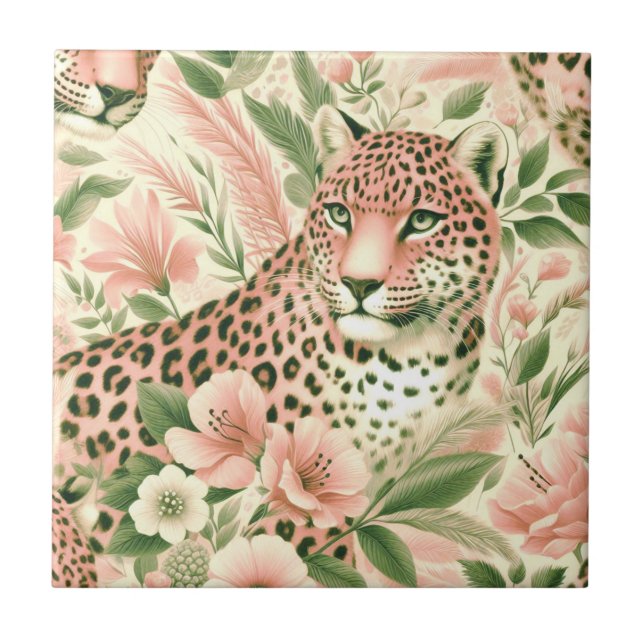 Vintage Floral Jungle Lepard (Frente)