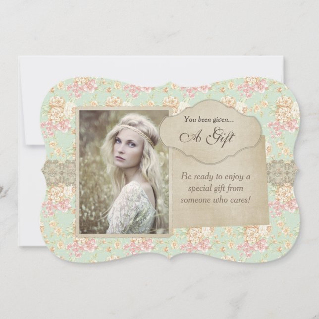 Vintage Floral Lace Gift (Frente)