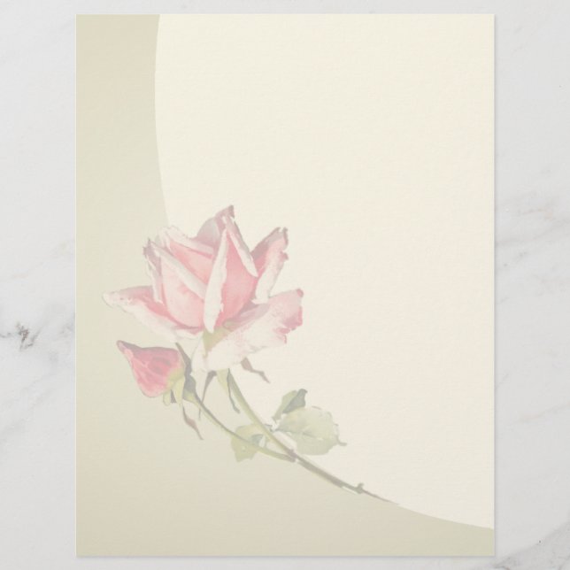 Vintage Floral Letterhead (Frente)