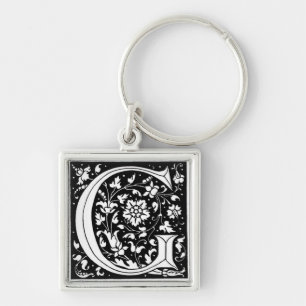 Vintage Floral Monograma "G" - Chaveiro