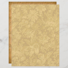 Vintage Floral/Music Scrapbook Paper - Marple Hall