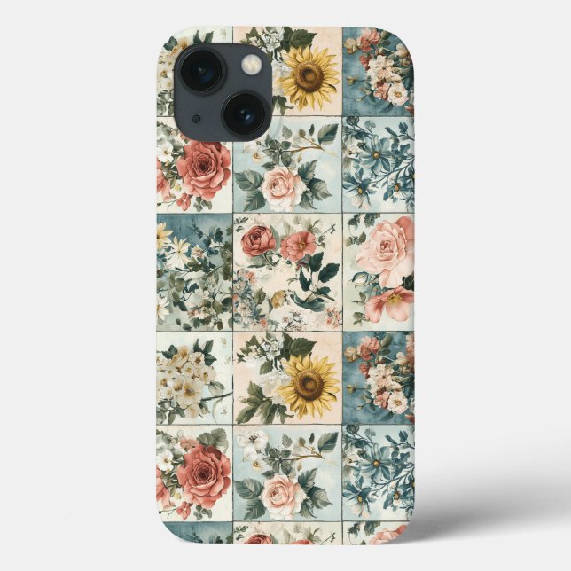 Vintage Floral Patch Style Design (Verso)