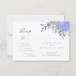 Vintage Floral RSVP Resposta de Casamento