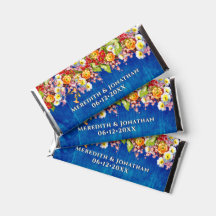 Vintage Floral Rustic Boho Chic Marinho Casamento 