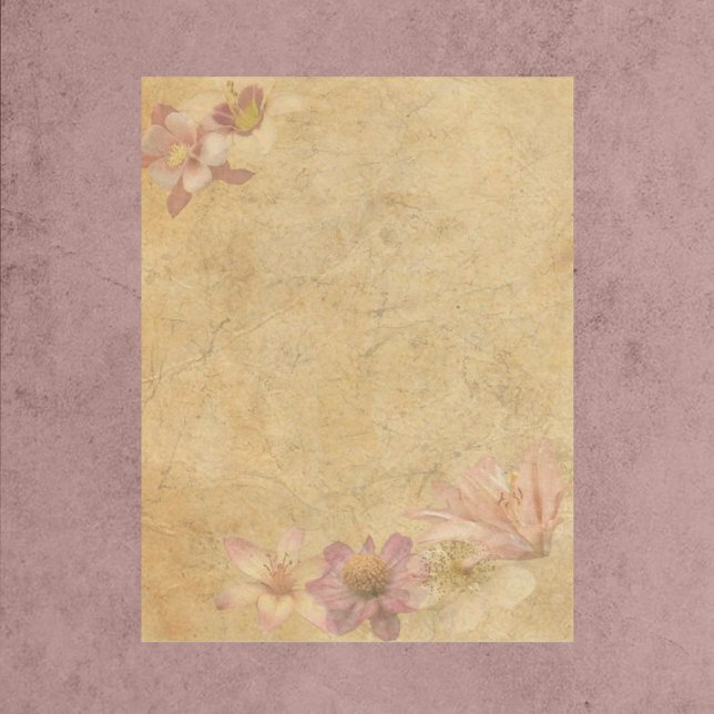 Vintage Floral Scrapbook Paper (Criador carregado)