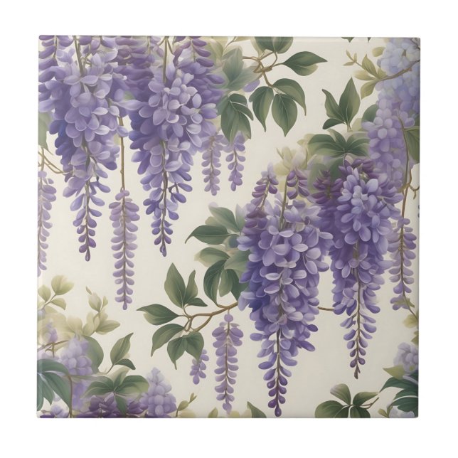 Vintage Floral Wisteria (Frente)