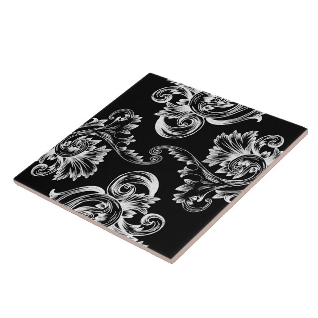 Vintage Flourish (Branco) (Lateral)