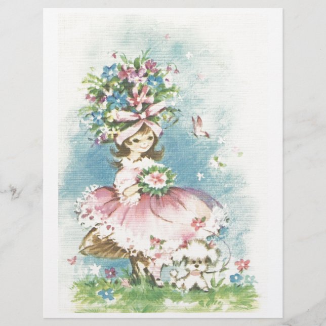 Vintage Flower Girl (Frente)