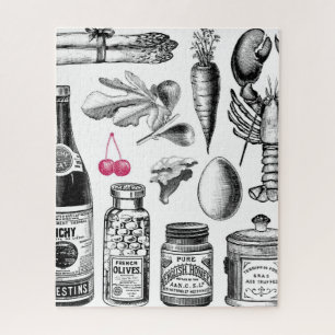 Vintage Foodie Quebra-cabeça