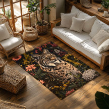 Vintage Forest Lynx William Morris inspirou chic