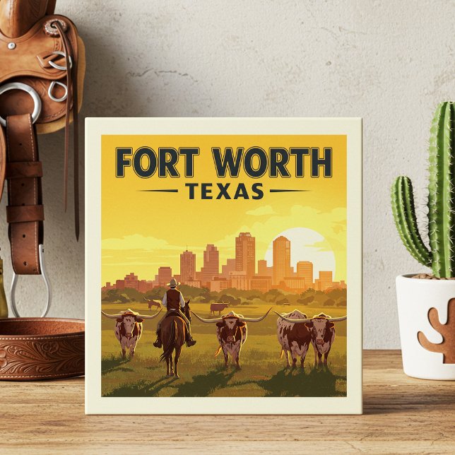 Vintage Fort Worth Texas (Criador carregado)