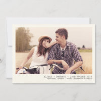 Vintage Foto Frame Salvar O Anúncio De Data