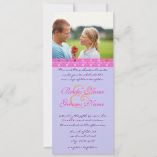 Vintage Frame Love Birds Convite De Casamento