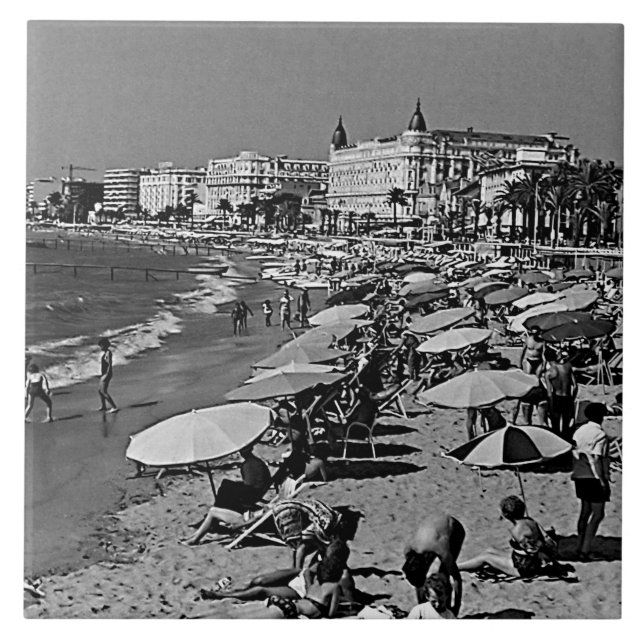 Vintage France Cannes praia (Frente)