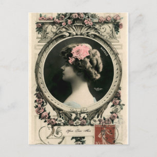 Vintage French Art Nouveau Foto Frame Modelo
