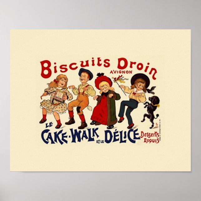 Vintage French Biscuit Poster (Frente)