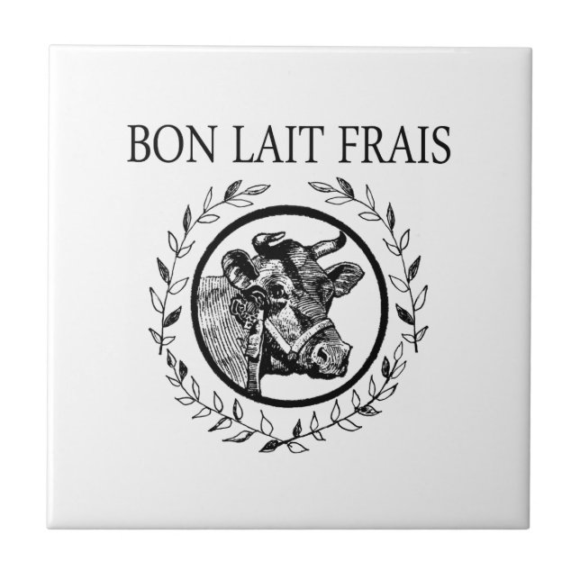 Vintage French Dairy Cow Fresca Creme (Frente)