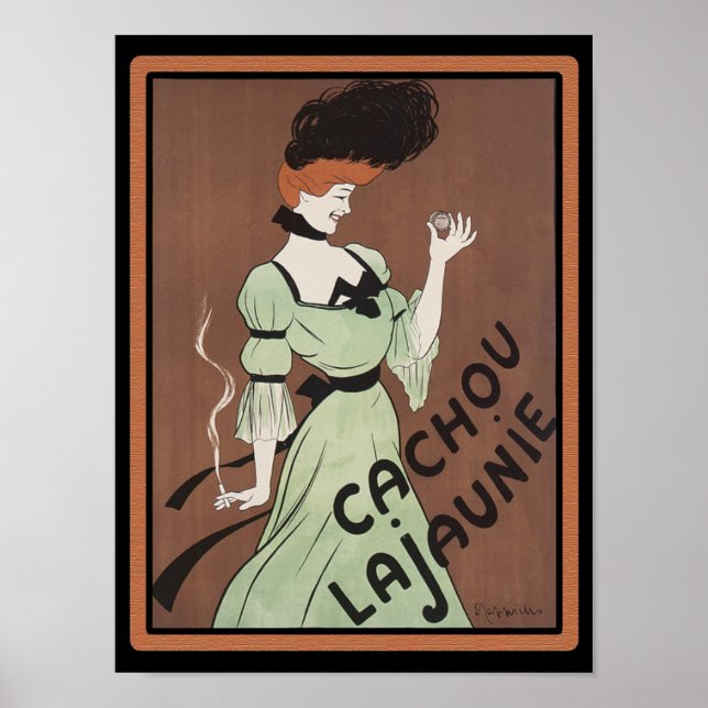 Vintage French Nouveau Soap Poster (Frente)