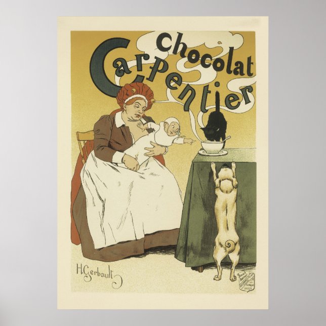 Vintage French Posters - Chocolate (Frente)