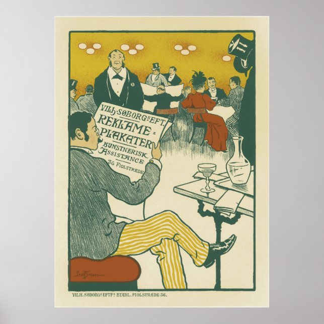 Vintage French Posters - Clube de Cavalheiros (Frente)