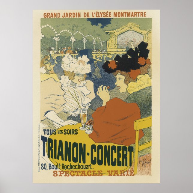 Vintage French Posters - Música no Parque (Frente)