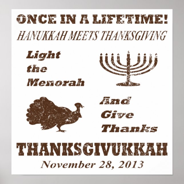 Vintage Funny Thanksdokkah Poster (Frente)
