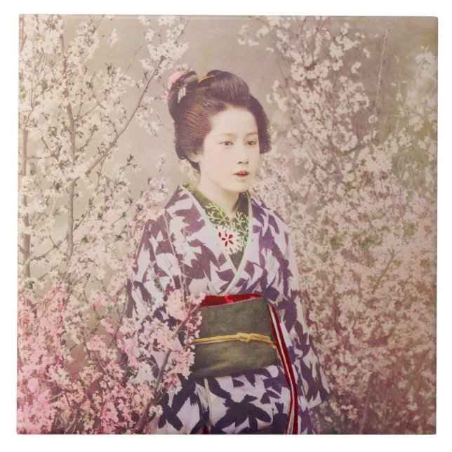 Vintage Geisha e Cherry Blossom (Frente)