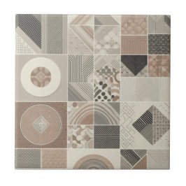 Vintage geométrica Chic Oatlight Soft Black