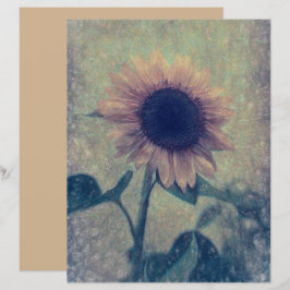 Vintage Giant Sunflower Yellow Texture