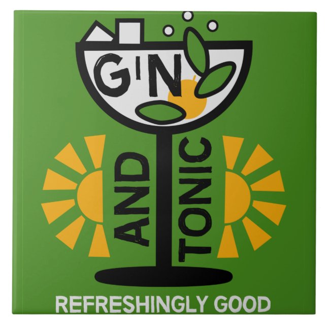 Vintage Gin E Tonic Art (Frente)