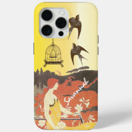 Vintage Girl Birdcage Bike Capas de iphone