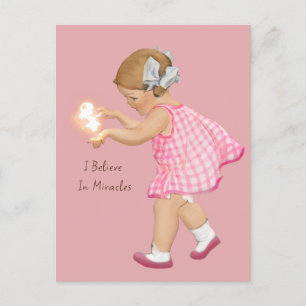 VINTAGE GIRL FAERIE   Cartão postal