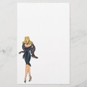 Vintage Glamor Girl Retro Blonup