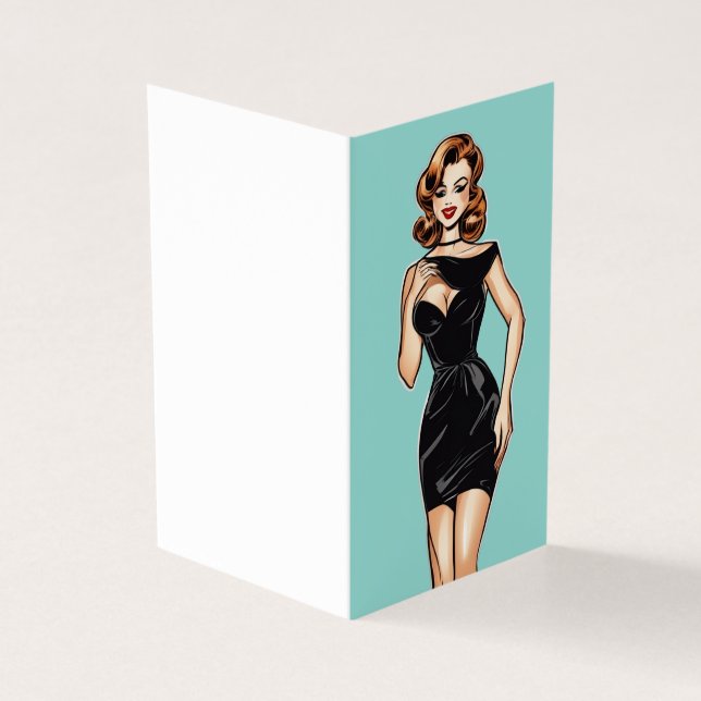 Vintage Glamor LBD Pequeno Vazio Preto (Exterior)