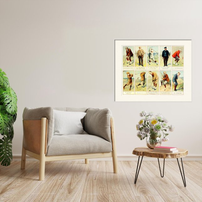 Vintage Golf Cigarette Cards Impressão (Criador carregado)