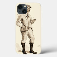 Vintage Golfer com Tubo de Cigarro e Boots
