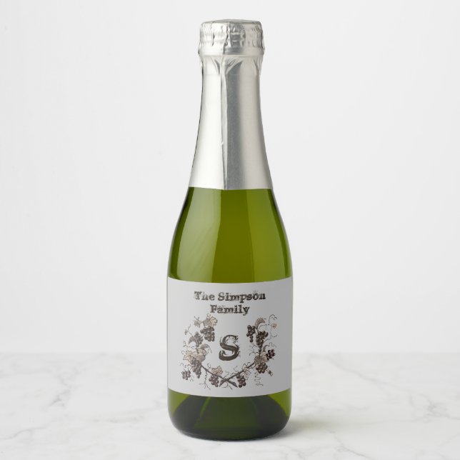 Vintage Graphics and Vines Black White Adicionar M (Frente)