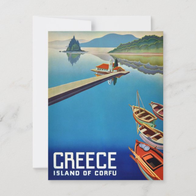 Vintage Grécia - Ilha de Corfu (Frente)