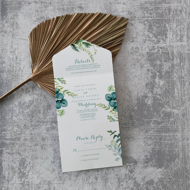 Vintage Green Eucalyptus Wedding (Criador carregado)