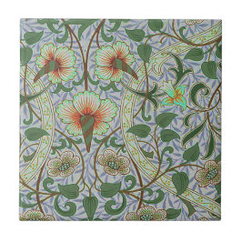 Vintage Green William Morris Daffodil Floral
